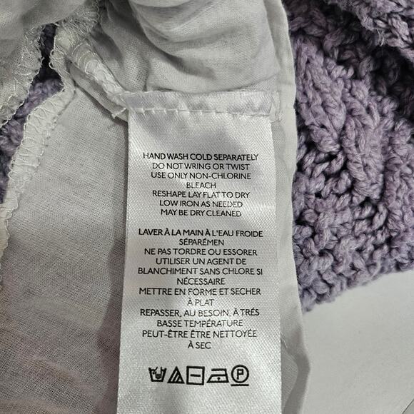 Maeve Lavender Layered-Peplum Turtleneck Sweater - Picture 10 of 11